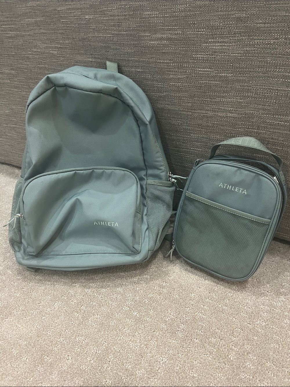 Althleta backpack and lunch pail - EUC